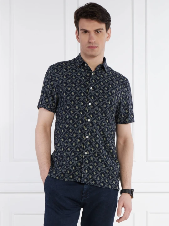 Zdjęcie produktu GUESS Koszula SS COLLIN AOP | Regular Fit granatowy