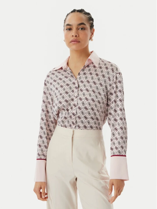 Zdjęcie produktu Guess Koszula W4YH47 WF1T2 Różowy Regular Fit