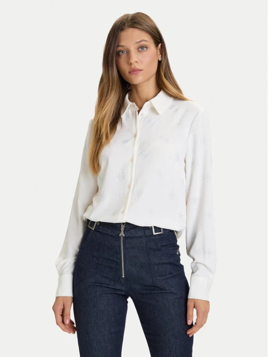 Zdjęcie produktu Guess Koszula W5BH80 W2982 Biały Regular Fit