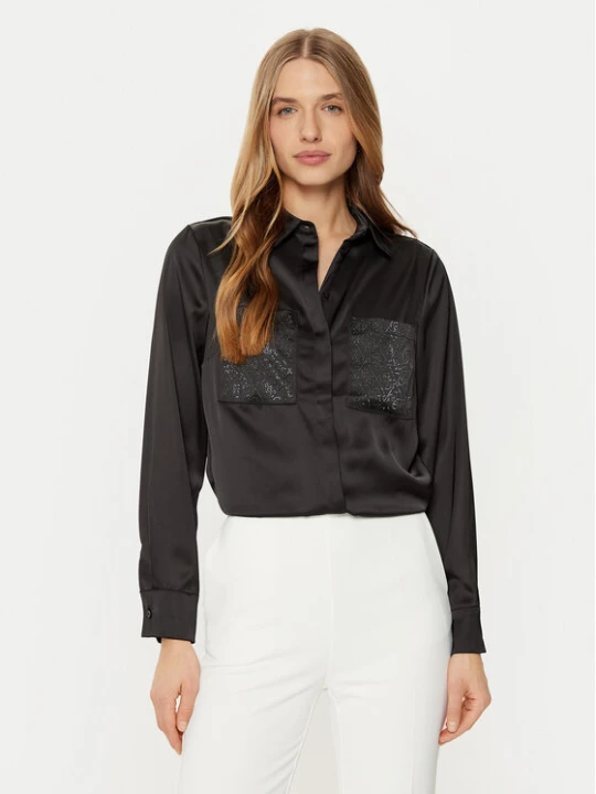 Zdjęcie produktu Guess Koszula W5RH40 WFQC2 Czarny Regular Fit