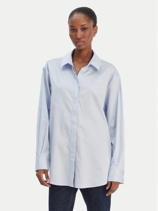 Zdjęcie produktu Guess Koszula W6RH57 WAF10 Błękitny Oversize Niebieski jasny