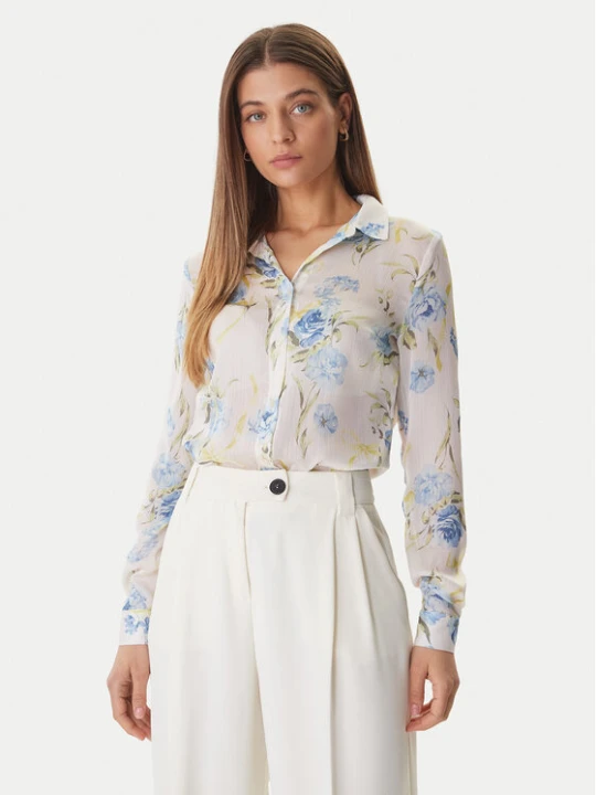 Zdjęcie produktu Guess Koszula W6RH73 WDW82 Biały Regular Fit