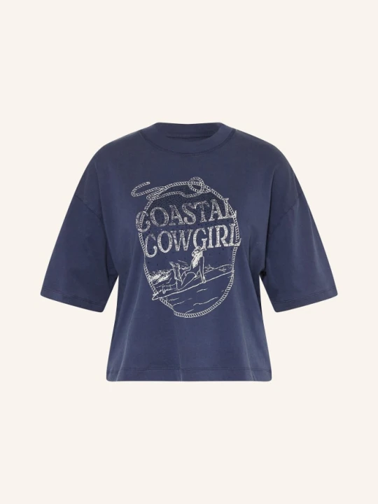 Zdjęcie produktu Guess Koszulka Coastal Cowgirl Z Kryształkami blau NIEBIESKI