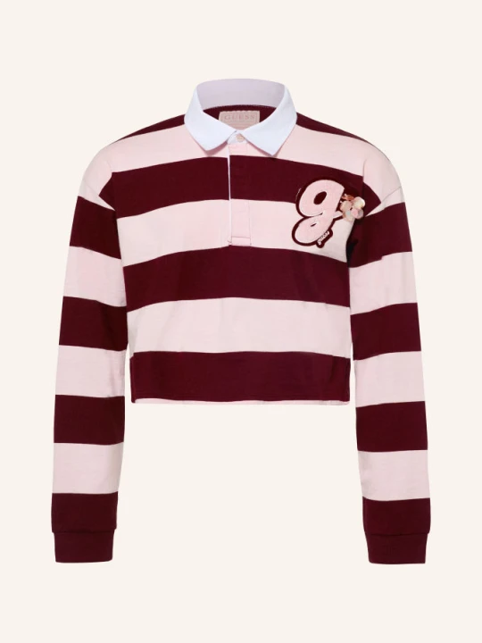 Zdjęcie produktu Guess Koszulka Polo Z Jerseyu Z Cekinami rot