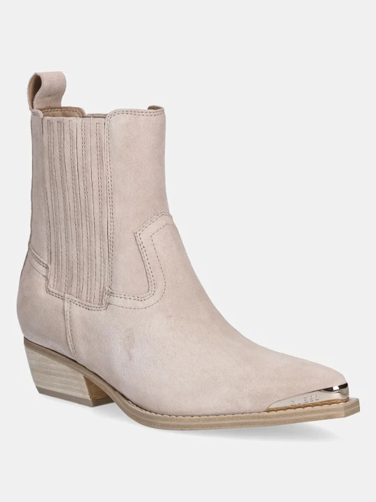 Zdjęcie produktu Guess kowbojki zamszowe LANNA2 beżowy