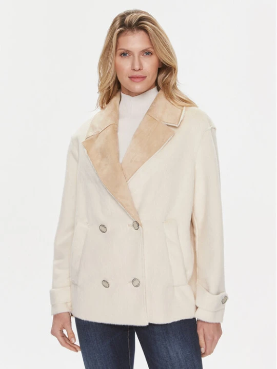 Zdjęcie produktu Guess Kożuch Sabrina W4RL37 WFZV0 Beżowy Regular Fit