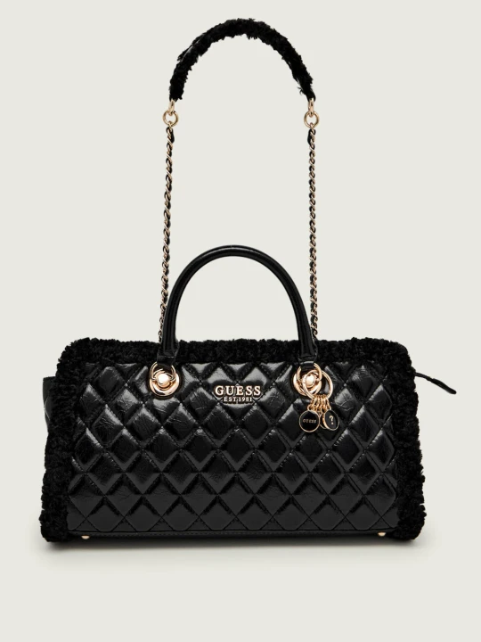 Zdjęcie produktu Guess Kuferek CRISTI | shearling czarny