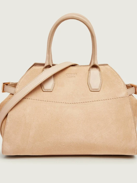 Zdjęcie produktu Guess Kuferek LIZA | zamsz beżowy