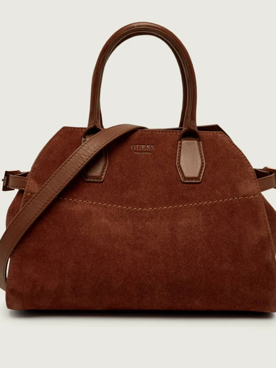 Zdjęcie produktu Guess Kuferek LIZA | zamsz brązowy