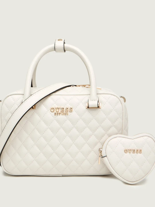 Zdjęcie produktu Guess Kuferek + saszetka ATABEY ecru