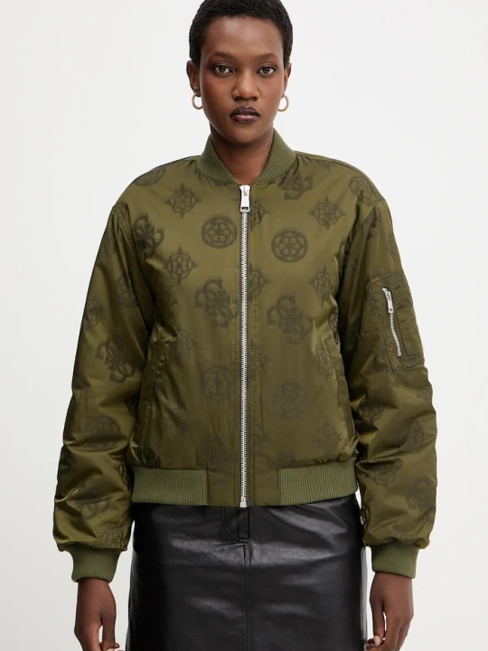 Zdjęcie produktu Guess kurtka bomber PHILOMENE zielony