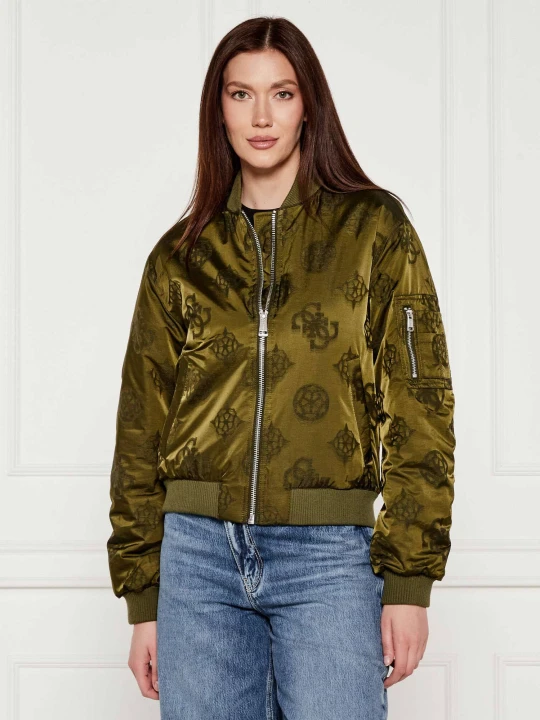 Zdjęcie produktu GUESS Kurtka bomber PHILOMENE | Regular Fit oliwkowy