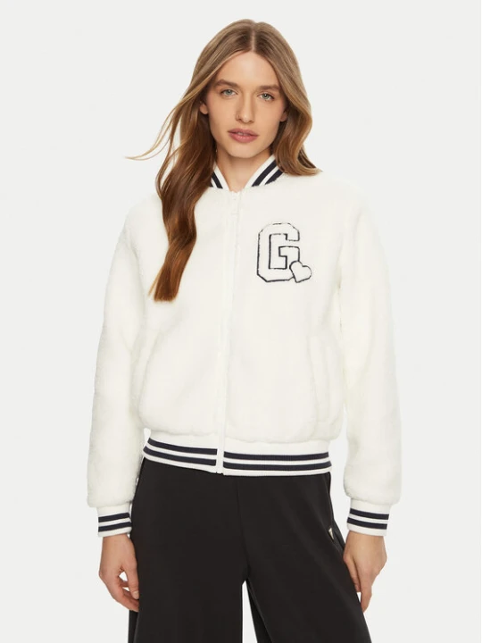Zdjęcie produktu Guess Kurtka bomber V5RL06 KCPC2 Biały Regular Fit