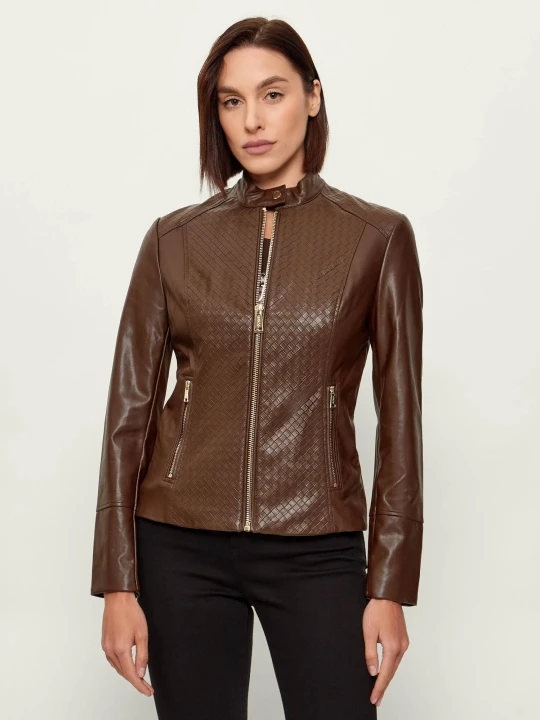 Zdjęcie produktu GUESS Kurtka CLAUDINE | Slim Fit brązowy
