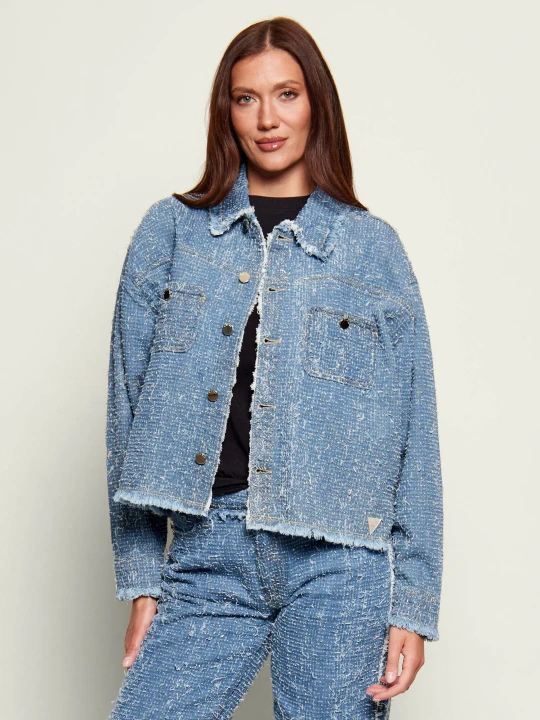 Zdjęcie produktu GUESS Kurtka jeansowa AMANDINA | Loose fit niebieski