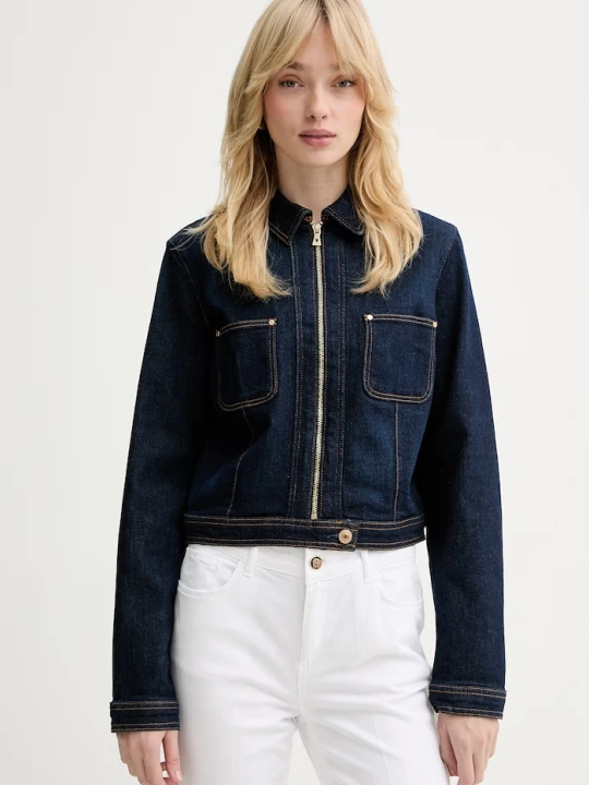 Zdjęcie produktu Guess kurtka jeansowa AMELIE granatowy