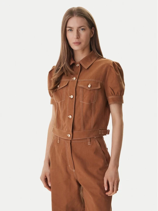 Zdjęcie produktu Guess Kurtka jeansowa W6GL08 W1804 Brązowy Regular Fit