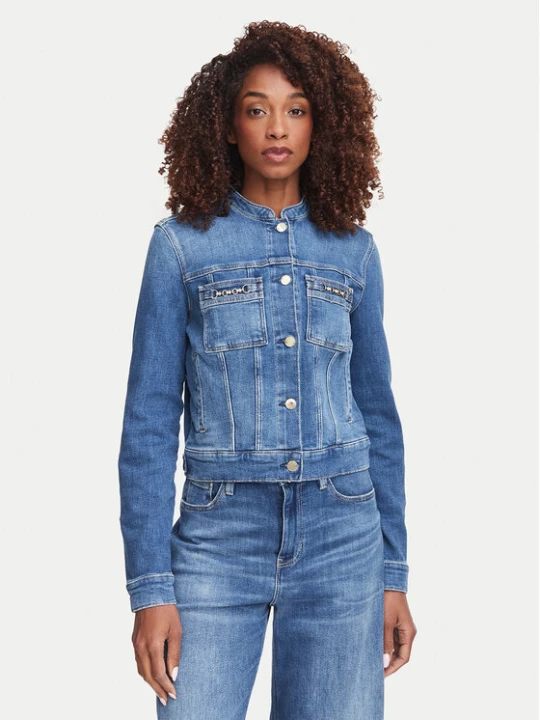 Zdjęcie produktu Guess Kurtka jeansowa W6YN03 D1341 Niebieski Regular Fit