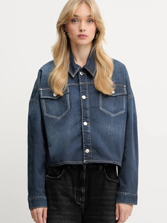 Zdjęcie produktu Guess kurtka koszulowa WESTERN granatowy