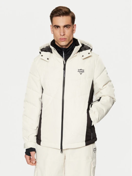 Zdjęcie produktu Guess Kurtka narciarska M4PL3U WH0K0 Écru Regular Fit Kremowy