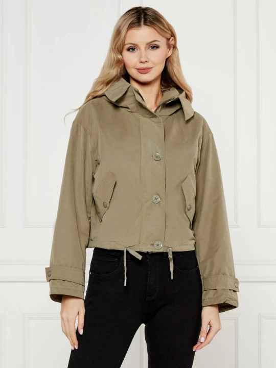 Zdjęcie produktu GUESS Kurtka NORA | Cropped Fit khaki