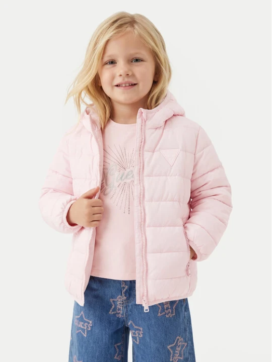 Zdjęcie produktu Guess Kurtka puchowa H4BT03 WCFM0 Różowy Regular Fit