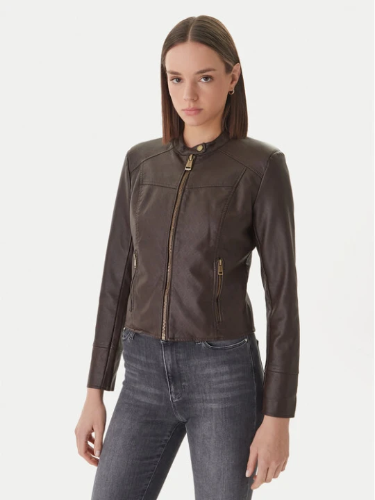 Zdjęcie produktu Guess Kurtka z imitacji skóry W6GL09 W1834 Brązowy Regular Fit