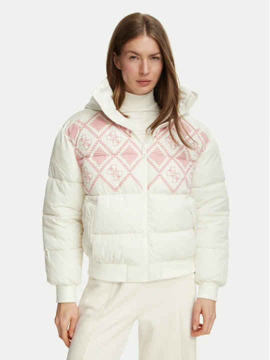 Zdjęcie produktu Guess Kurtka zimowa V6BL07 W4303 Kremowy Regular Fit