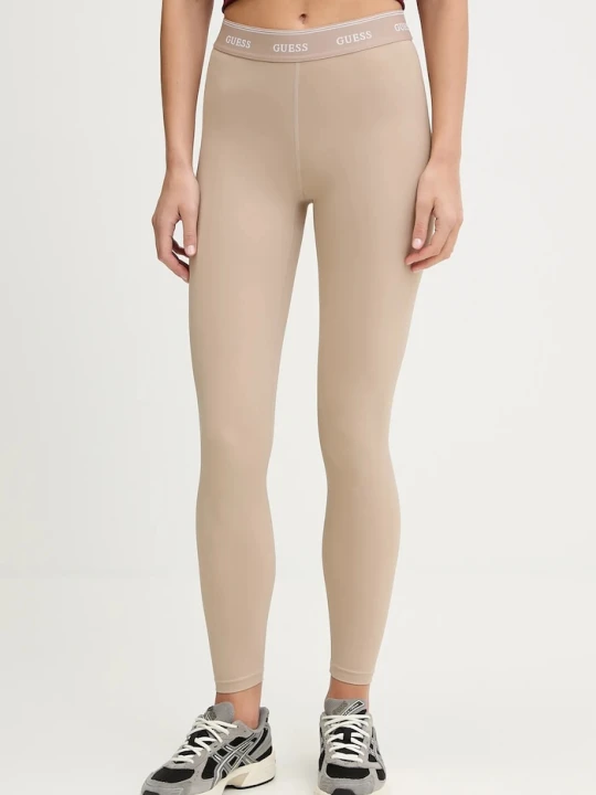 Zdjęcie produktu Guess legginsy damskie ALBA beżowy
