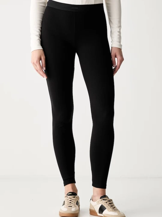 Zdjęcie produktu Guess legginsy damskie z modalem BLOSSOM czarny