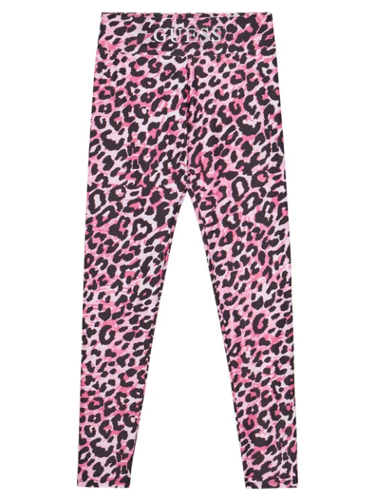 Zdjęcie produktu Guess Legginsy J5YB00 MC01P Różowy Slim Fit