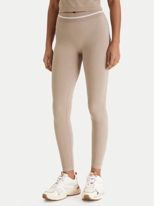 Zdjęcie produktu Guess Legginsy V6RB05 Z4692 Beżowy Slim Fit
