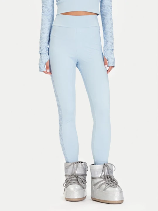 Zdjęcie produktu Guess Legginsy W5BB72 K7182 Błękitny Slim Fit Niebieski jasny