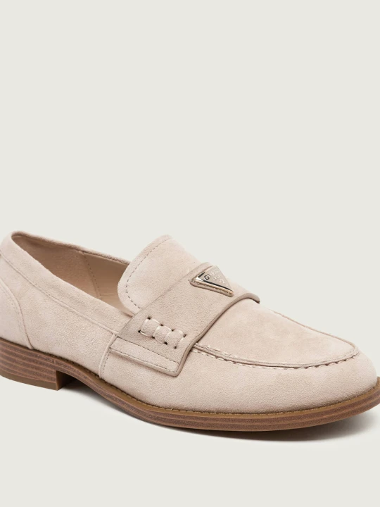Zdjęcie produktu Guess Loafersy Beliso | zamsz beżowy