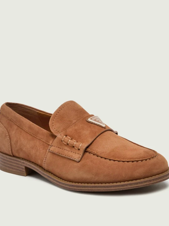 Zdjęcie produktu Guess Loafersy Beliso | zamsz brązowy