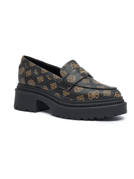 Zdjęcie produktu Guess Loafersy FINDA2 | z dodatkiem skóry czarny
