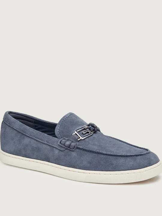 Zdjęcie produktu Guess Loafersy HEAWS | zamsz niebieski