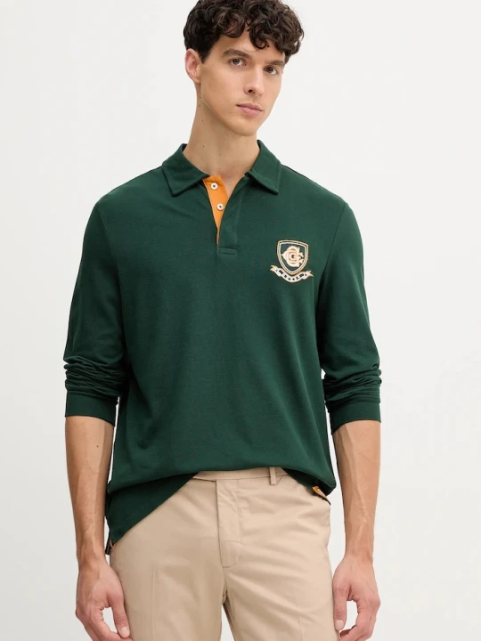 Zdjęcie produktu Guess longsleeve bawełniany zielony