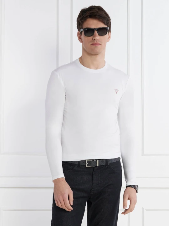 Zdjęcie produktu GUESS Longsleeve | Extra slim fit biały