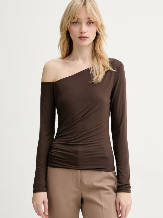 Zdjęcie produktu Guess longsleeve KASSADEE brązowy