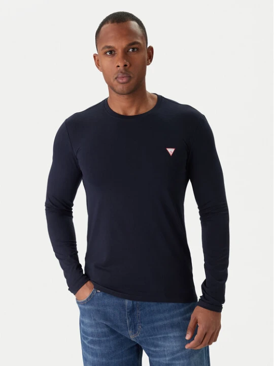 Zdjęcie produktu Guess Longsleeve M2YI28 J1314 Granatowy Slim Fit