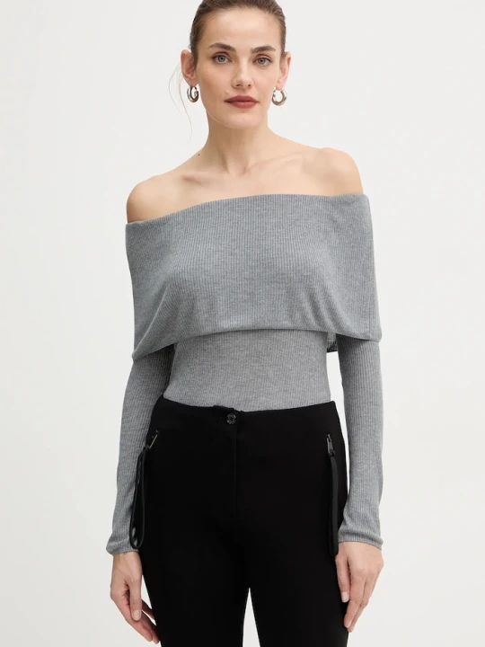 Zdjęcie produktu Guess longsleeve MELANIE szary