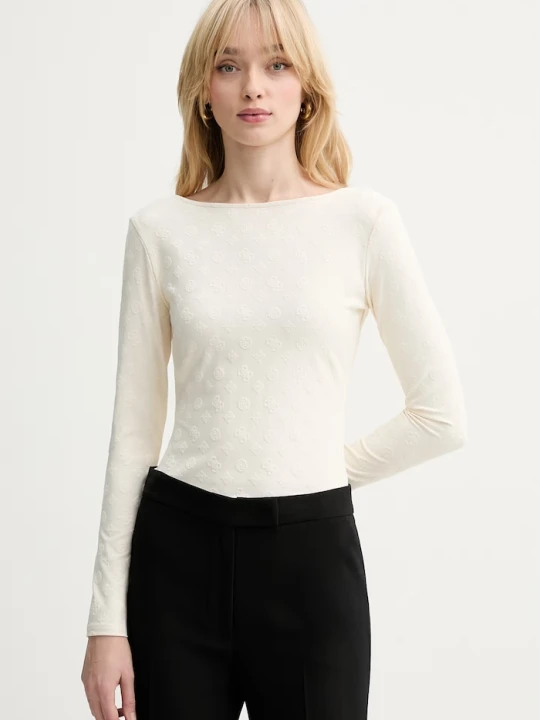 Zdjęcie produktu Guess longsleeve NADENE beżowy