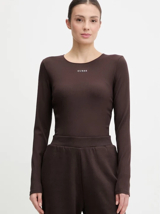 Zdjęcie produktu Guess longsleeve NAT brązowy