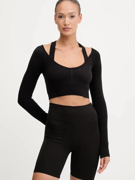 Zdjęcie produktu Guess longsleeve PEONY czarny
