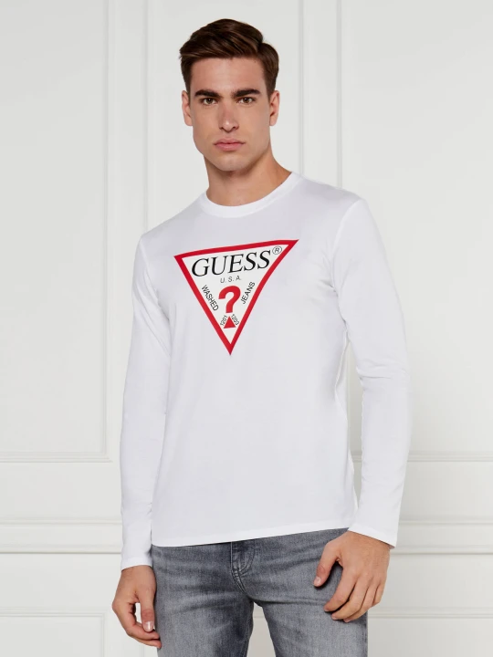 Zdjęcie produktu GUESS Longsleeve | Slim Fit biały