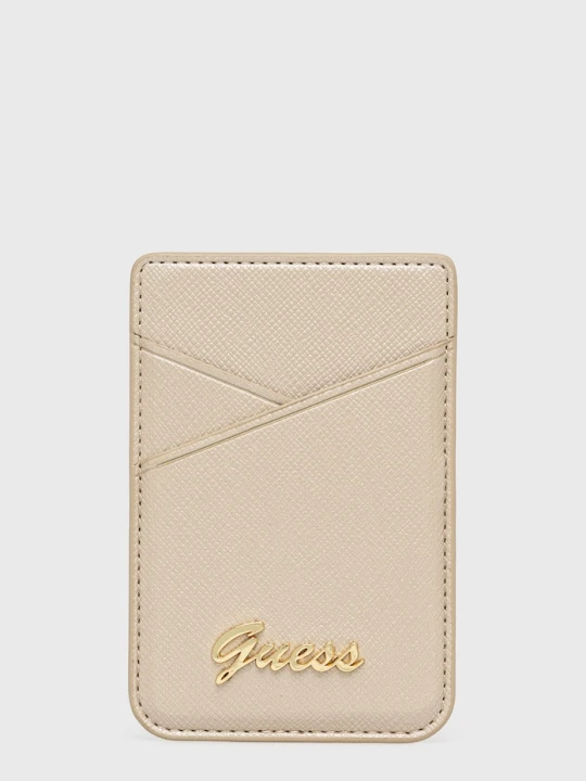 Zdjęcie produktu Guess Magnetyczne etui na karty złoty