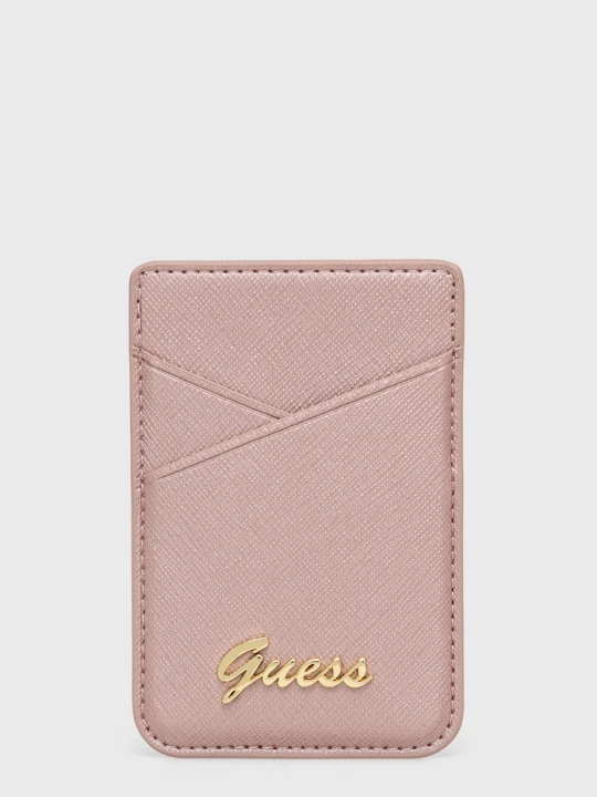 Zdjęcie produktu Guess Magnetyczne etui na karty różowy