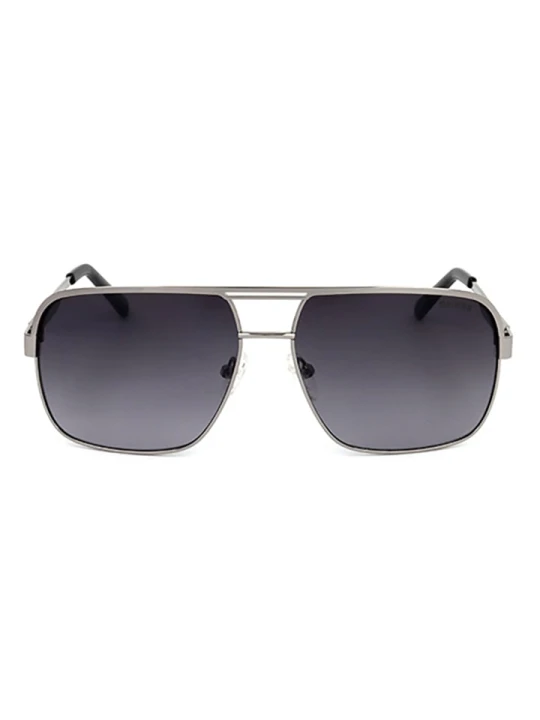 Zdjęcie produktu Guess Męskie okulary przeciwsłoneczne w kolorze srebrno-czarnym rozmiar: 59