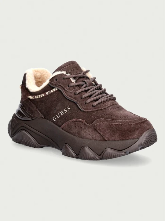Zdjęcie produktu Guess MICOLA3 sneakersy damskie zamszowe brązowy